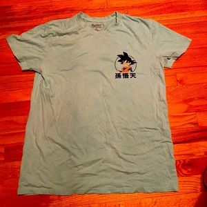 Double-sided Dragon Ball Z Goku Teal T-Shirt, Size Men’s XL